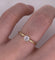 Anillo Oro 10k, Solitario con Zirconia de 4 mm