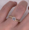 Anillo Oro 10k, Zirconia Central de 5 mm