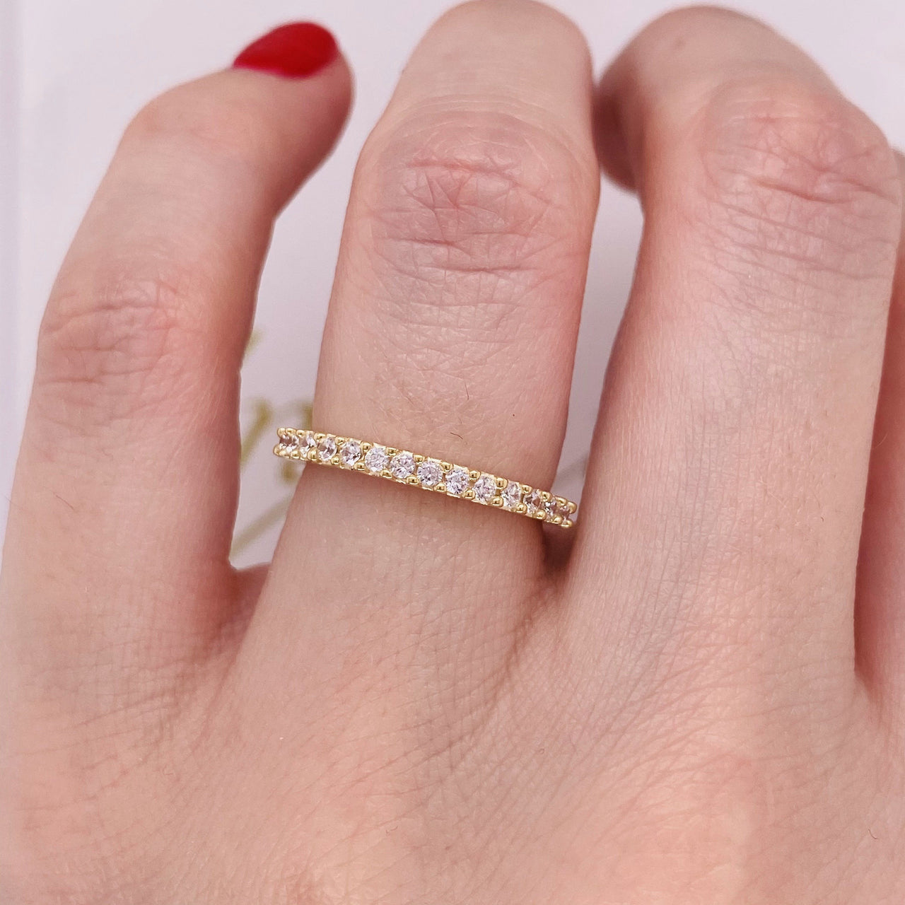 Churumbela Oro 14k, Estilo Pavé Zirconias 1.5 mm - Infiniti Joyas