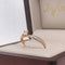 Anillo Oro Rosa 10k, Zirconia 3.5 mm estilo Pavé con Laterales de 1 mm - Infiniti Joyas