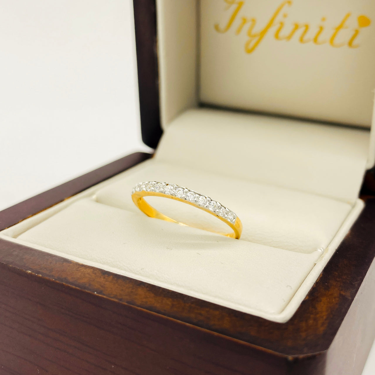 Churumbela Oro 14k - Pavé con Zirconias 2 mm