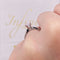 Anillo Oro Blanco 10k, Zirconia 5.5 mm - Infiniti Joyas
