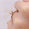 Anillo Oro Rosa 10k, Estilo Trenzado Zirconia Central 6 mm - Infiniti Joyas