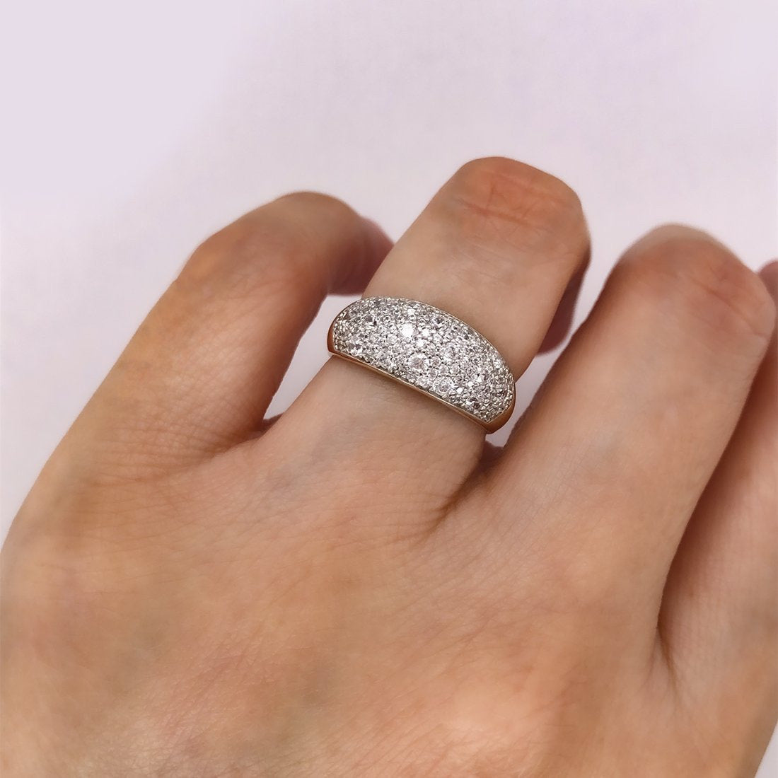 Churumbela Oro Rosa 10k, MicroPavé de Zirconia - Infiniti Joyas