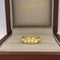 Argolla Oro Amarillo 10k - Diamantada con Bisel Liso, Ancho de 4 mm - Infiniti Joyas