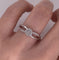 Anillo Oro Blanco 14k - Halo Diamante Natural 0.15 CTW