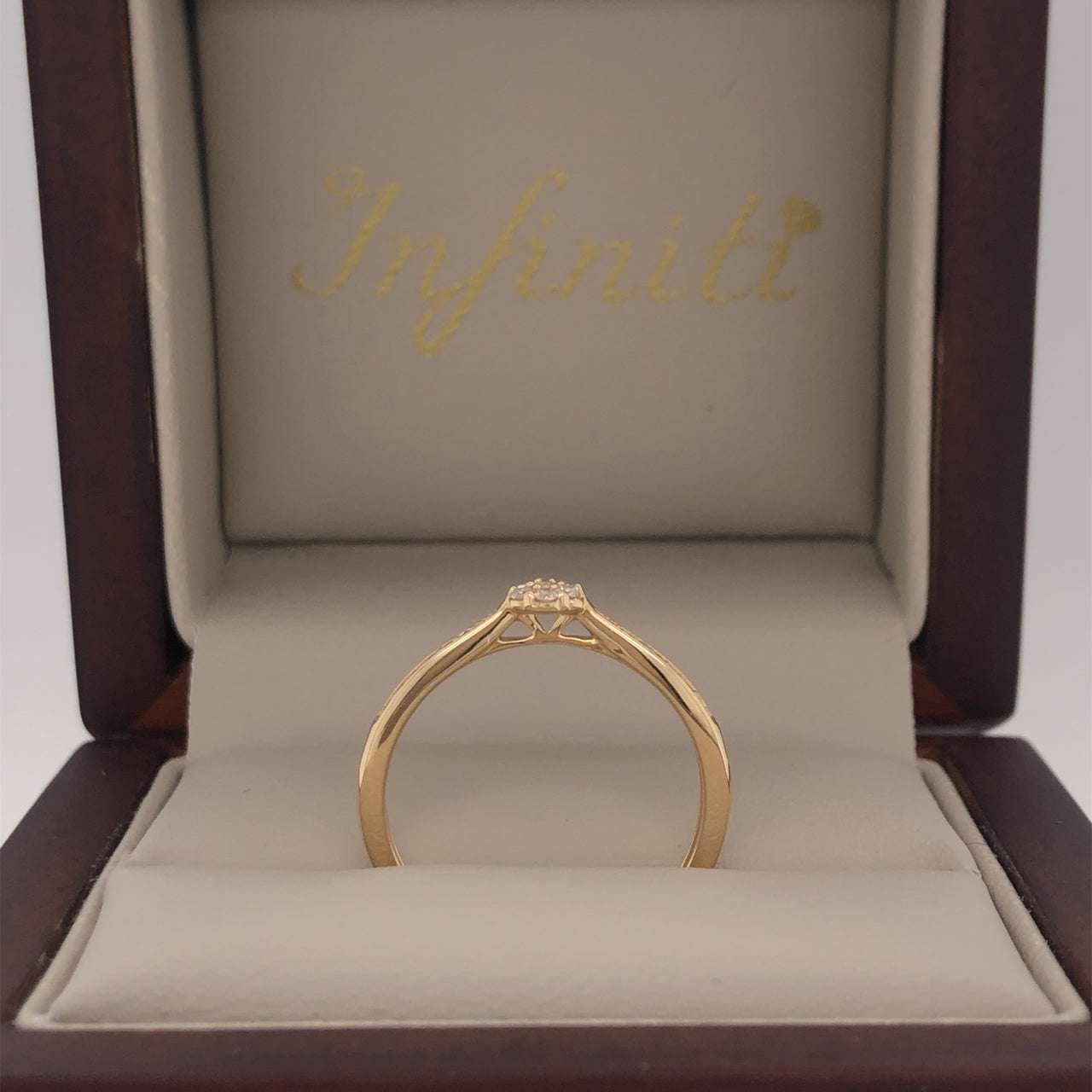 Anillo Oro 14k - Diamante Natural  0.10 CTW