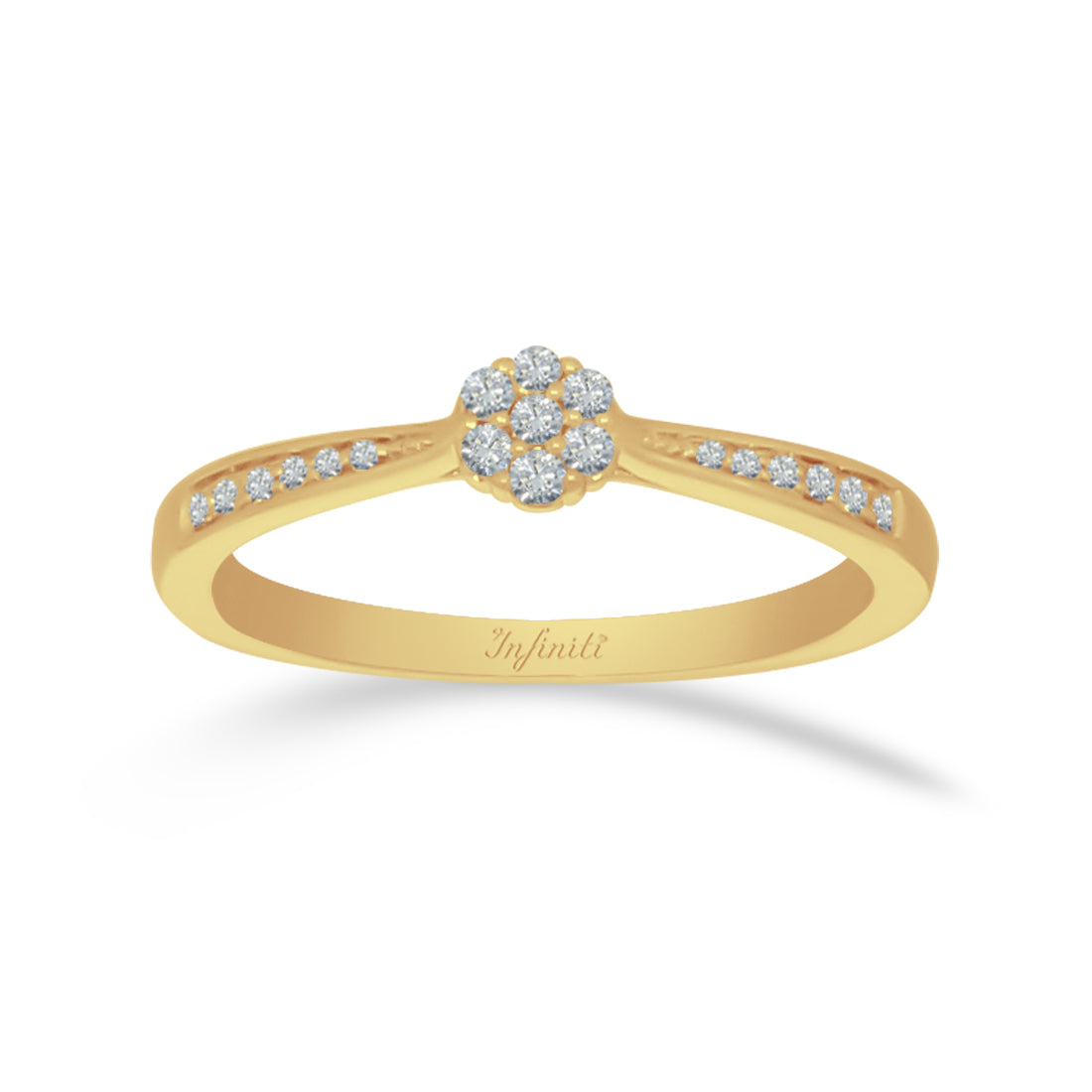 Anillo Oro 14k - Diamante con 10 pts Totales