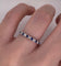 Churumbela Oro Blanco 14k - Zafiros y Diamantes 0.35 Pts Totales