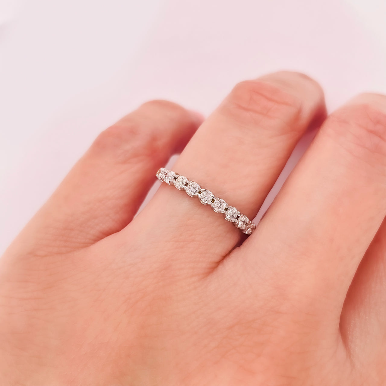 Churumbela Oro Rosa 14k - Pavé Diamantes de 45 Puntos Totales