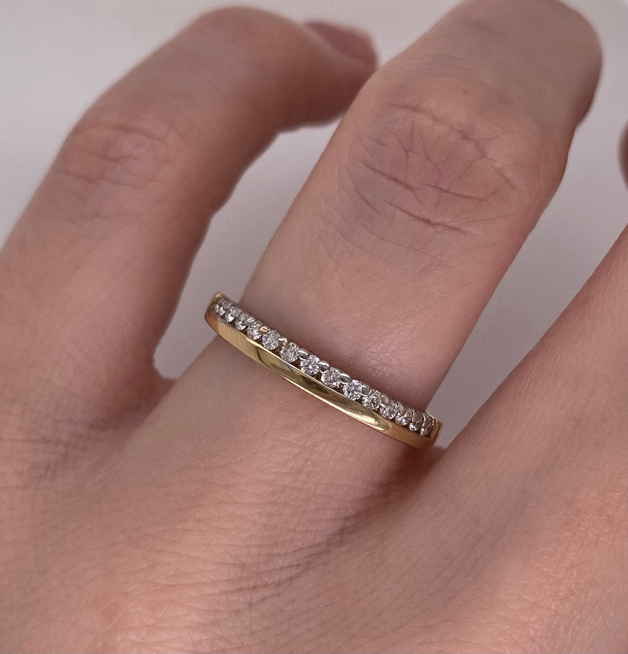 Churumbela Oro 14k - Pavé Diamante Natural de 0.19 CTW