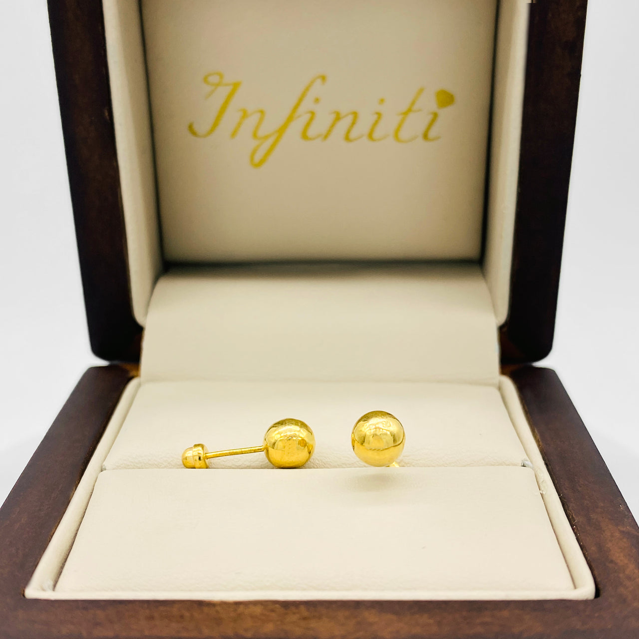 Broquel Liso 5 mm, Oro 18k