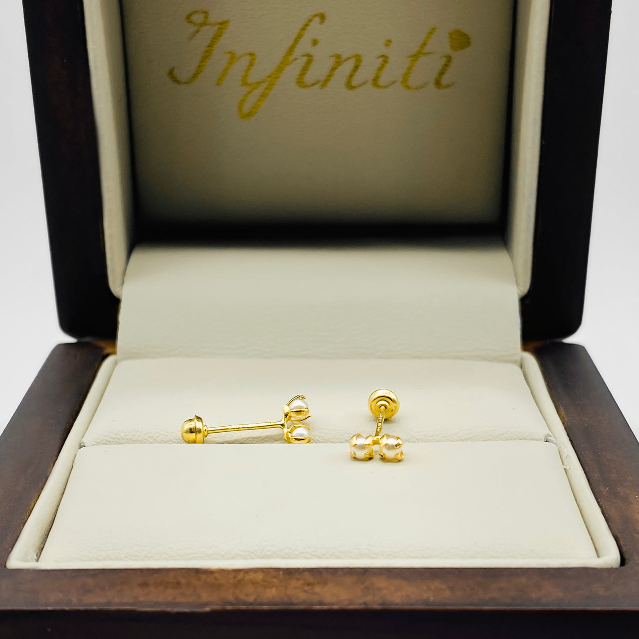 Broquel Perla tu y yo, 14k