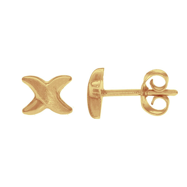 Broquel X, Oro 14k - Infiniti Joyas