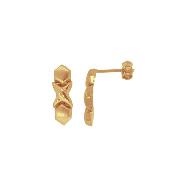 Broquel X O, Oro 14k - Infiniti Joyas