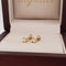 Broquel Oro Amarillo 18k, Diamante de 6 Puntos Totales - Infiniti Joyas
