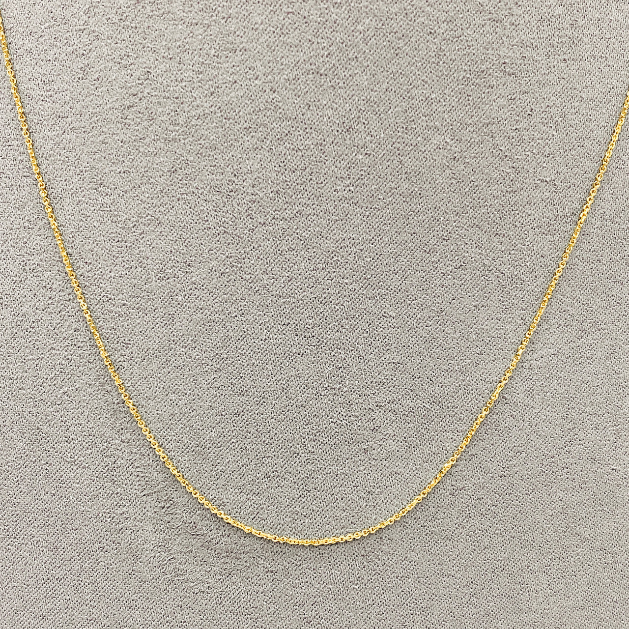 Cadena Oro 14k Rolo Mini 45 cm, Ancho 0.6 mm
