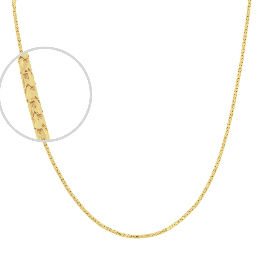 Cadena Oro 14k Cardano 45 cm, Ancho 1.2 mm - Infiniti Joyas