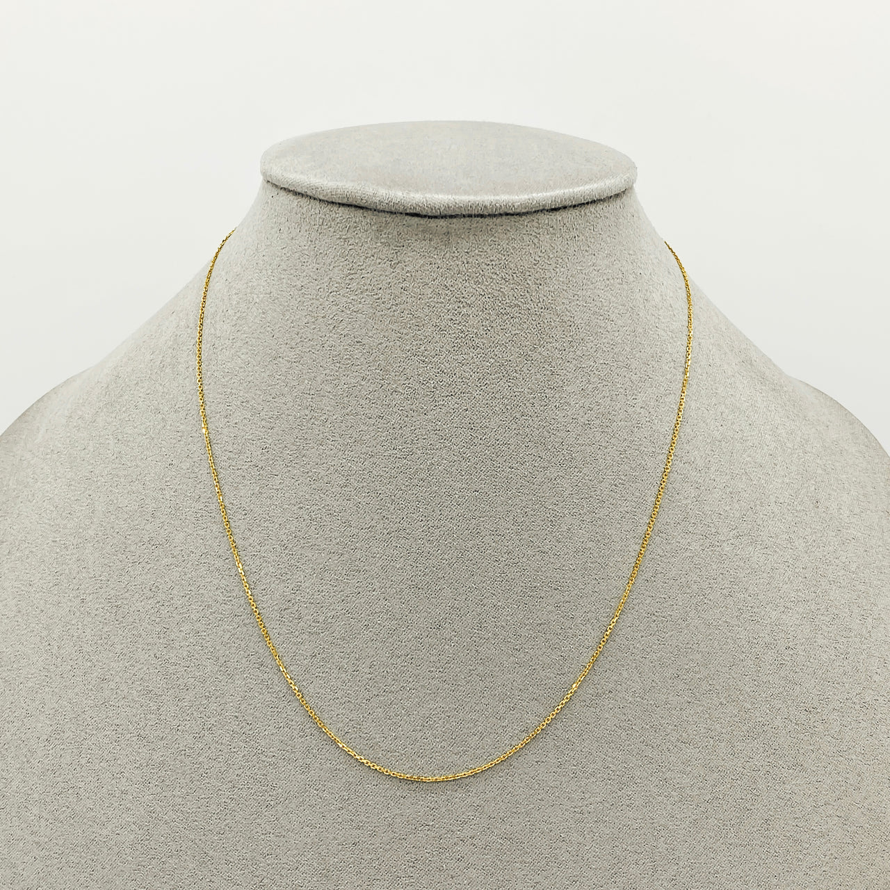 Cadena Oro 14k Rolo Mini 40 cm, Ancho 1 mm