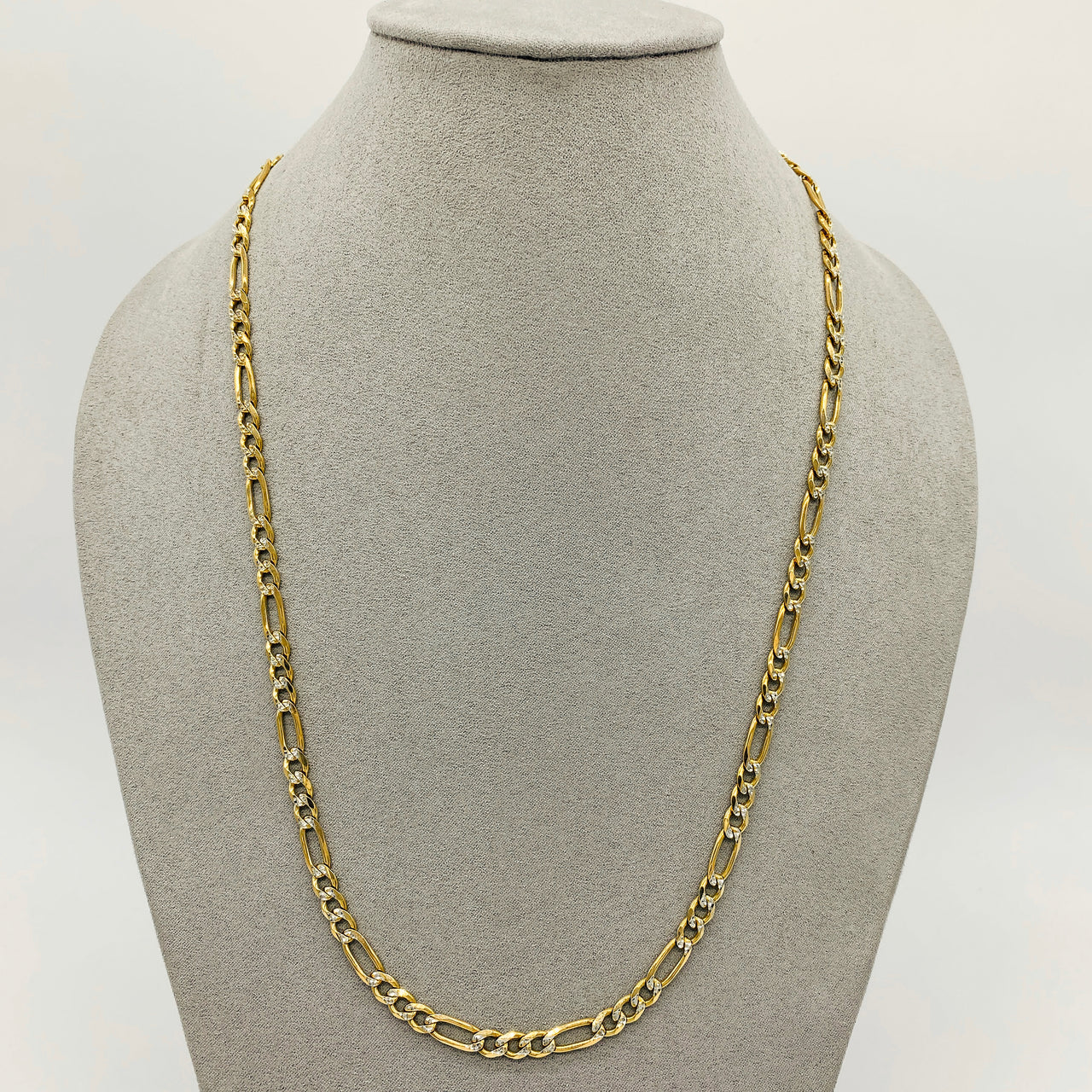 Cadena Oro 10k Cartie Diamantada 60 cm, Ancho 5 mm