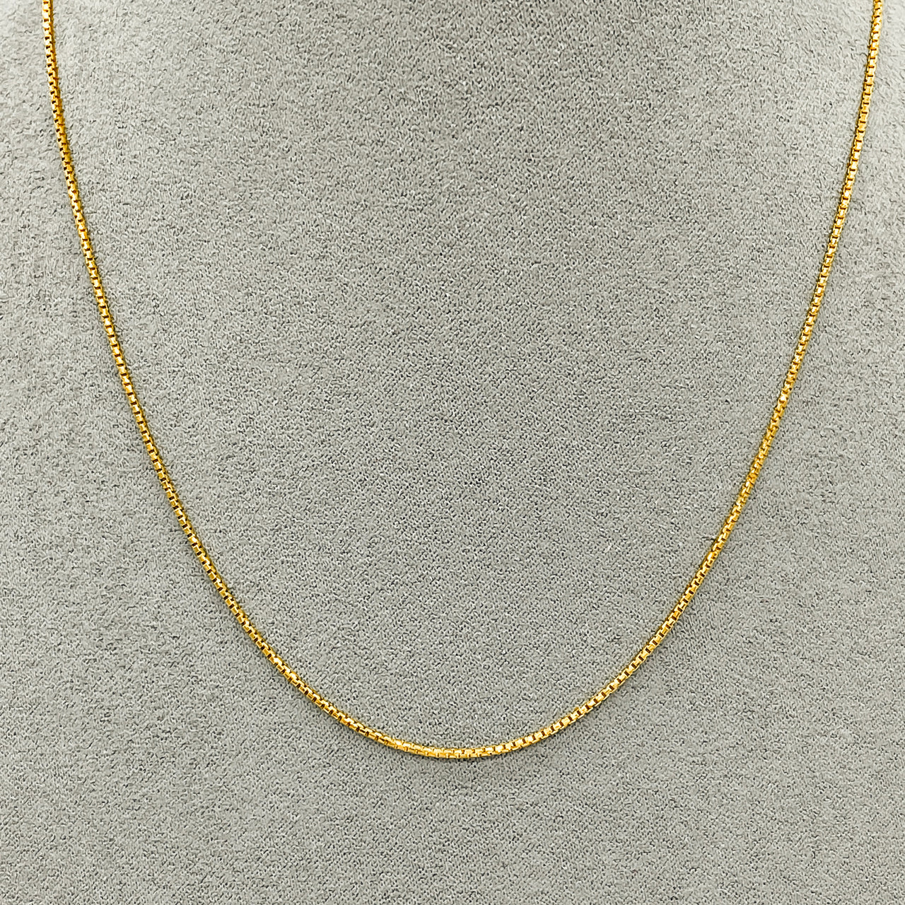 Cadena Oro 14k Veneciana 40 cm, Ancho 1 mm