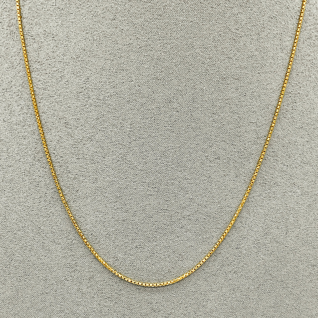 Cadena Oro 14k Veneciana 45 cm, Ancho 1 mm