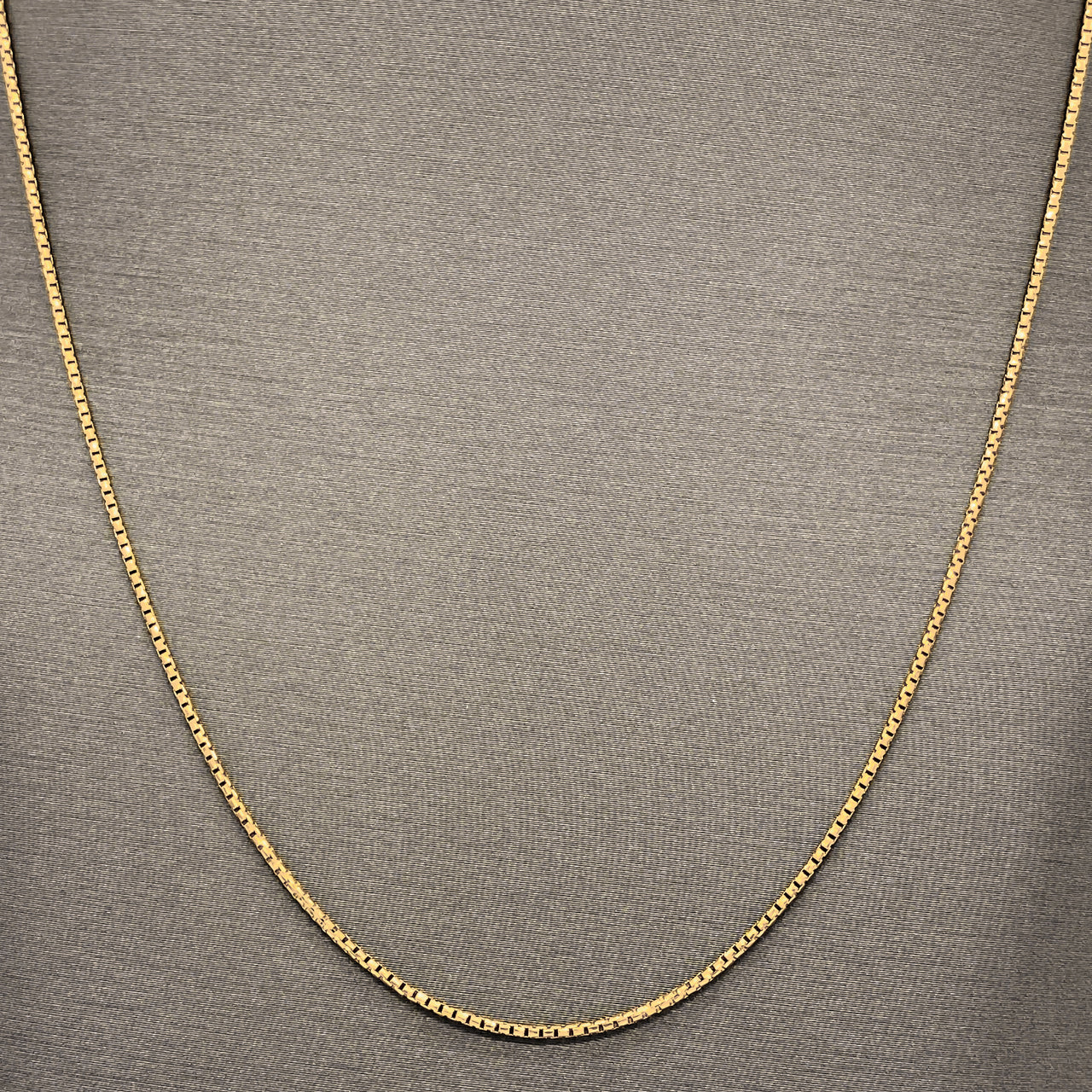 Cadena Oro 14k Veneciana 50 cm, Ancho 1 mm