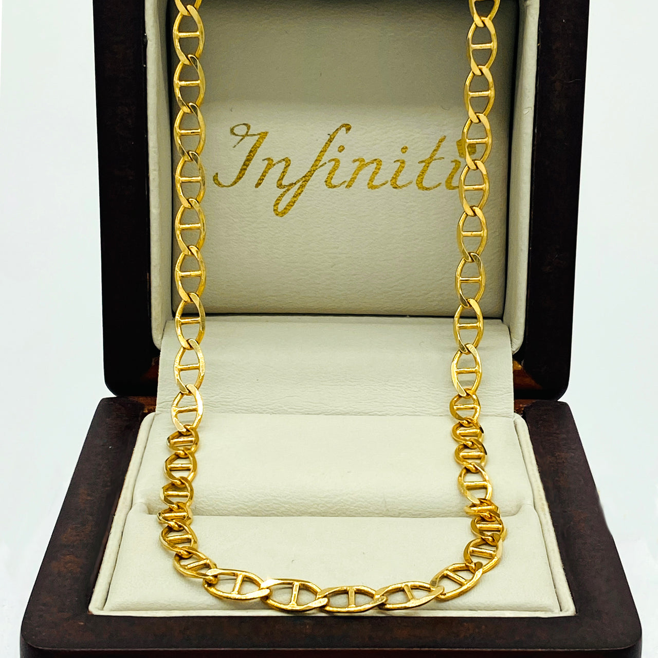 Cadena Oro 10k Gucci 55 cm, Ancho 3.5 mm