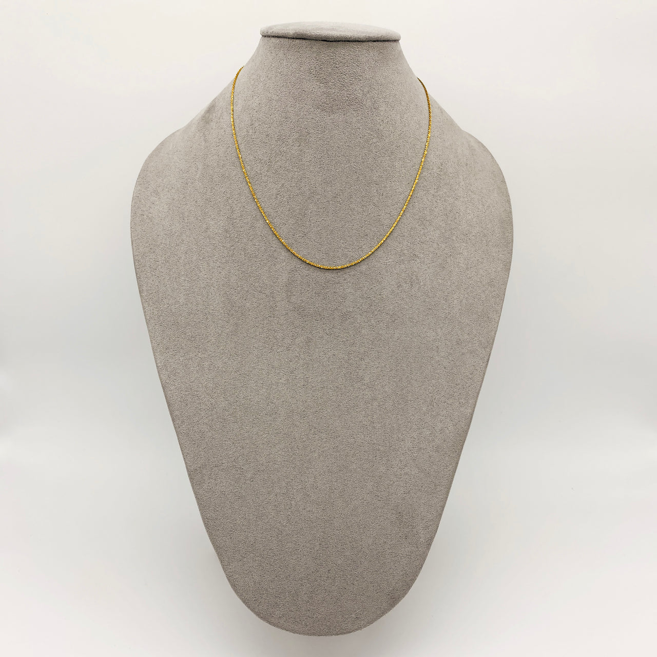 Cadena Oro 10k - Criss-Cross 41 cm, Ancho 1 mm