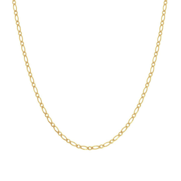 Cadena Oro 10k Eslabón Corto y Largo 55 cm, Ancho 2 mm - Infiniti Joyas