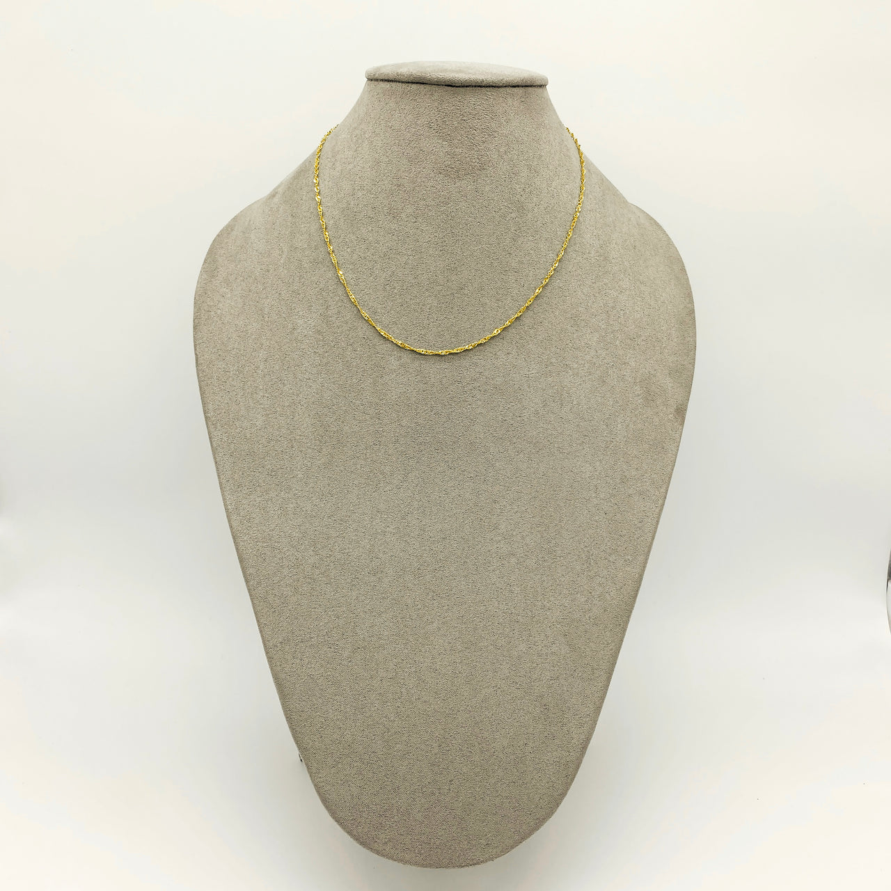 Cadena Oro 10k Torsal 40 cm, Ancho 1.8 mm