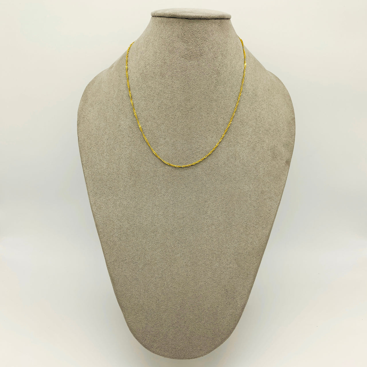 Cadena Oro 10k Torsal 45 cm, Ancho 1.3 mm