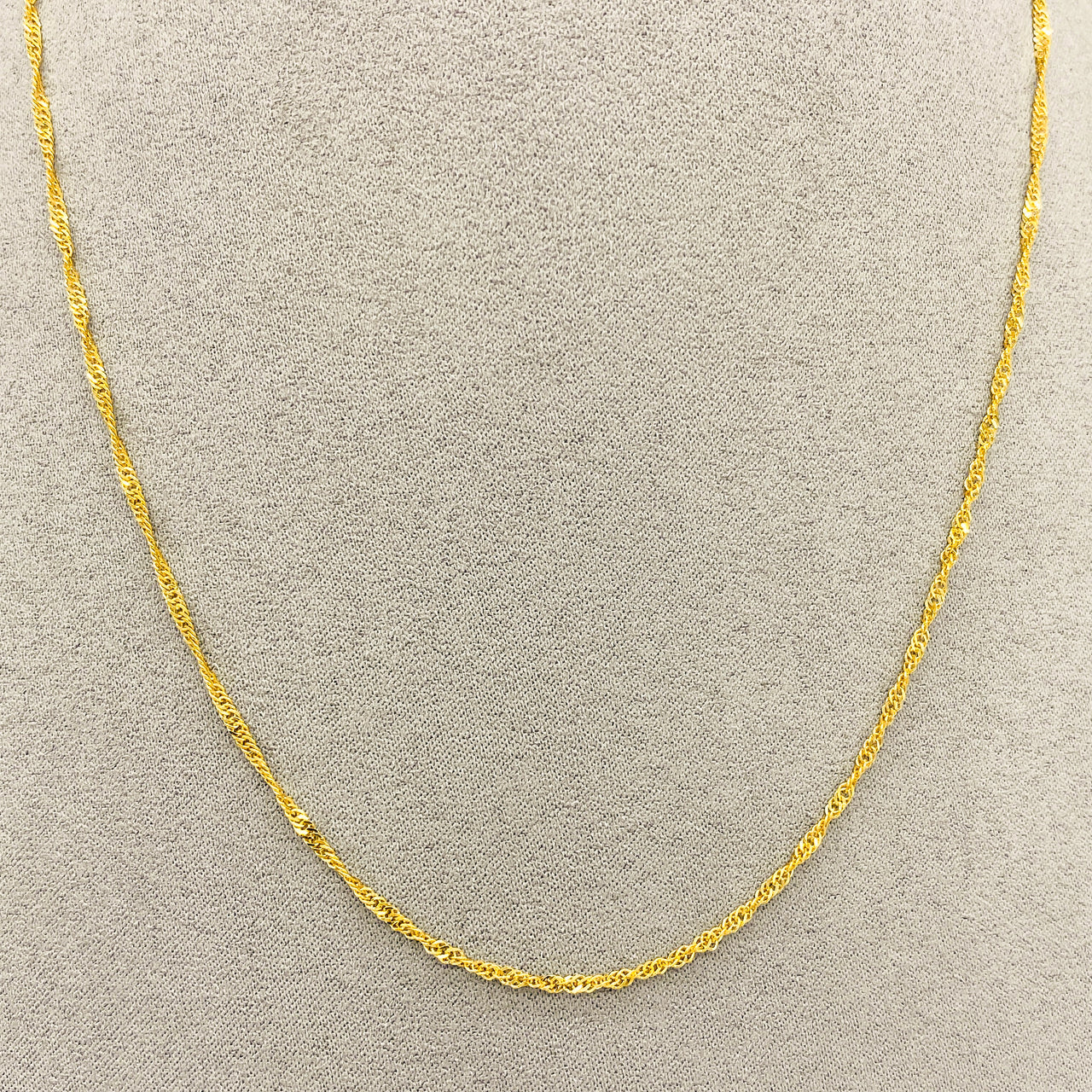 Cadena Oro 10k Torsal 45 cm, Ancho 1.3 mm