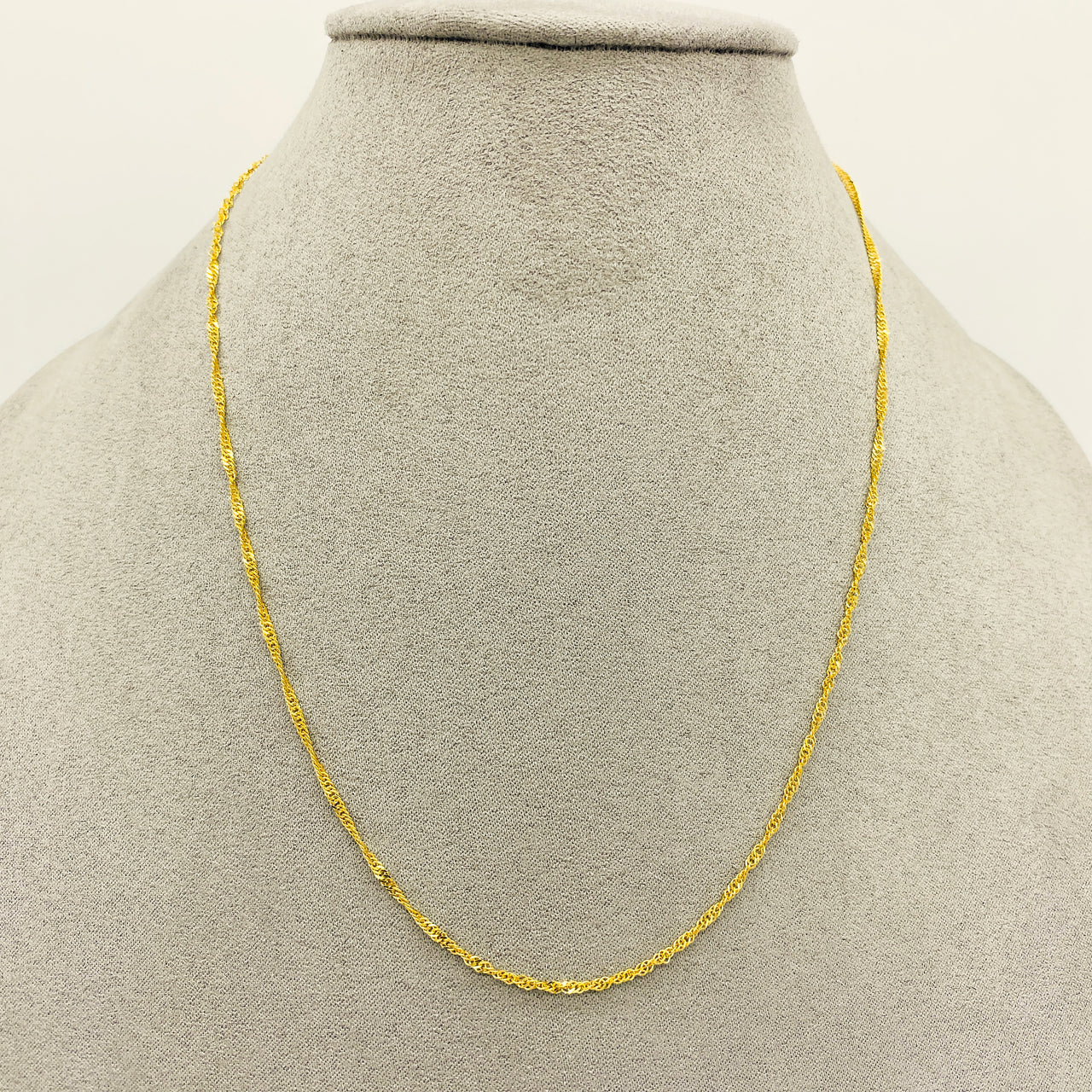 Cadena Oro 10k Torsal 45 cm, Ancho 1.3 mm
