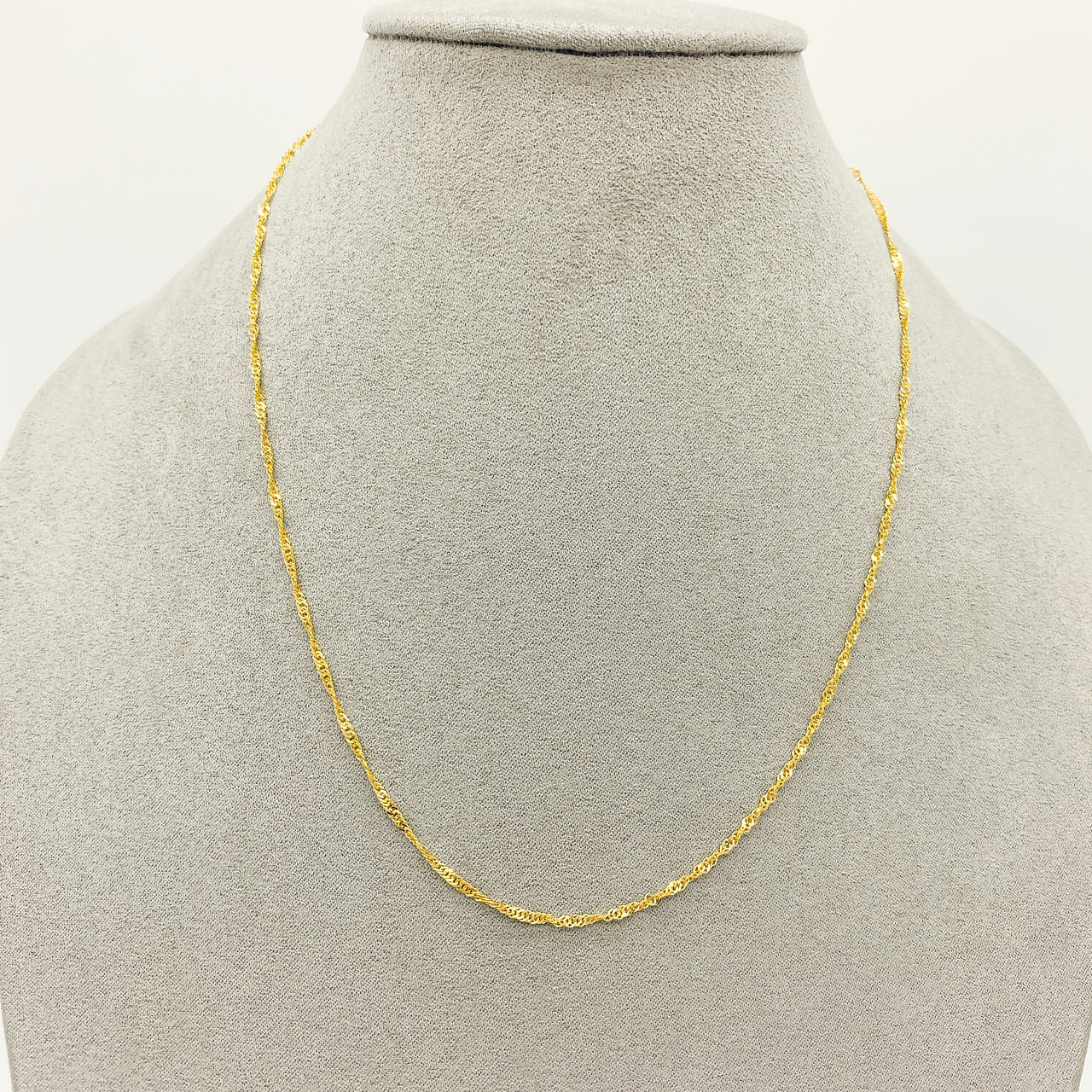Cadena Oro 10k - Torsal 45 cm, Ancho 1.8 mm