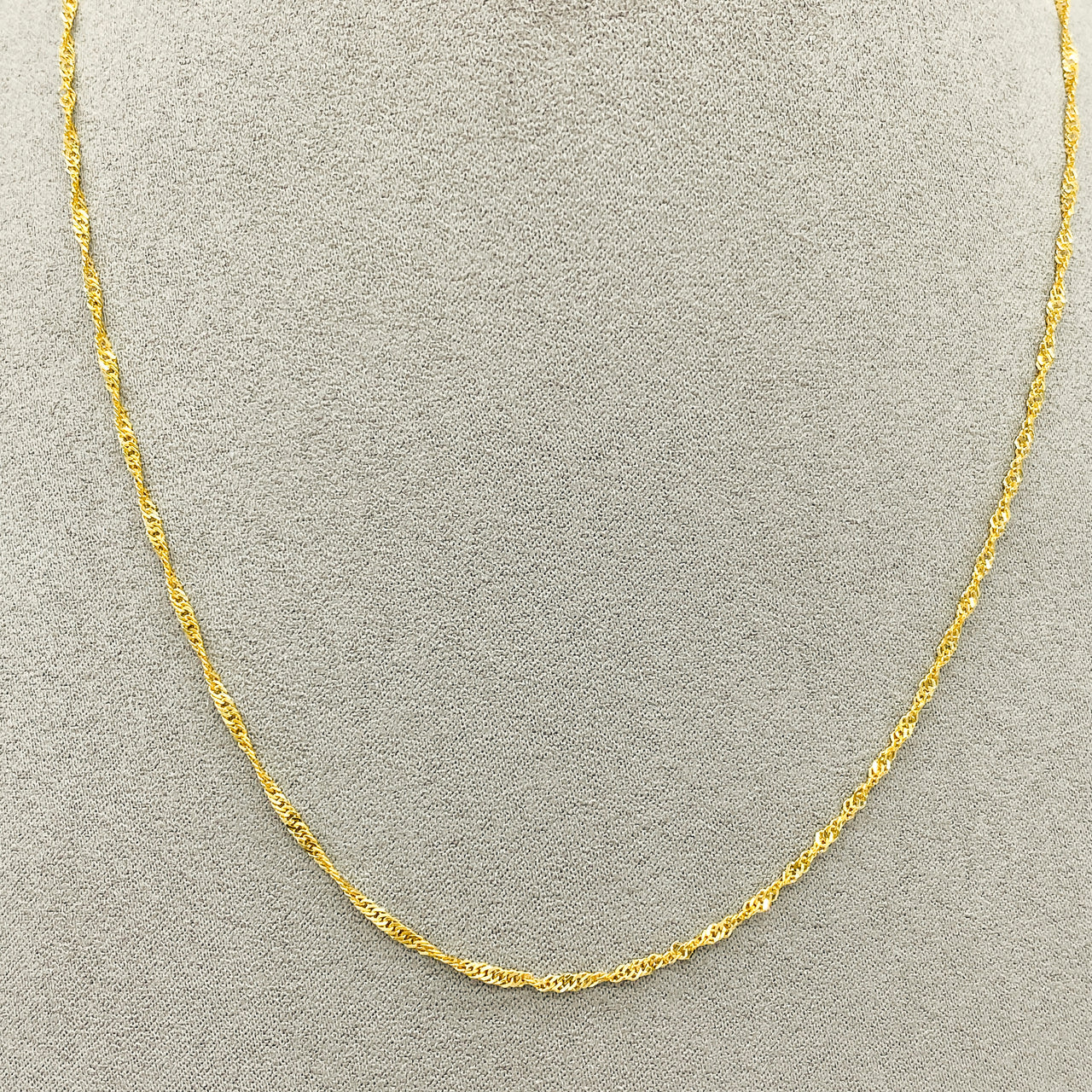 Cadena Oro 10k - Torsal 45 cm, Ancho 1.8 mm