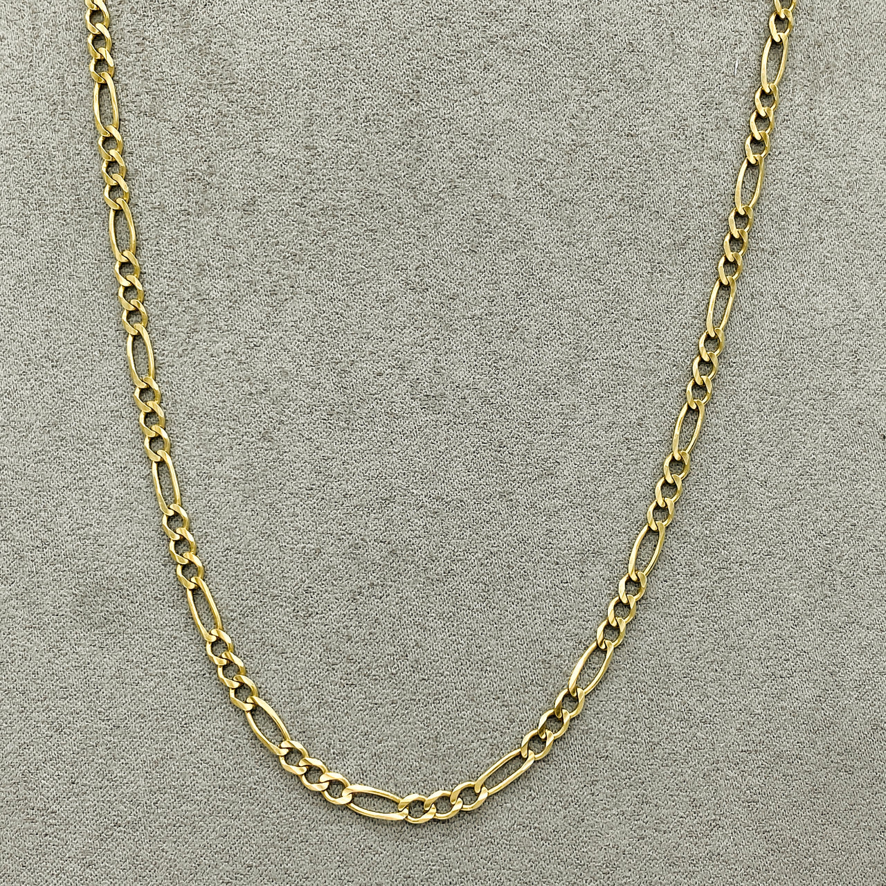 Cadena Oro 14k - Eslabon 3x1 de 60 cm, Ancho 4 mm,