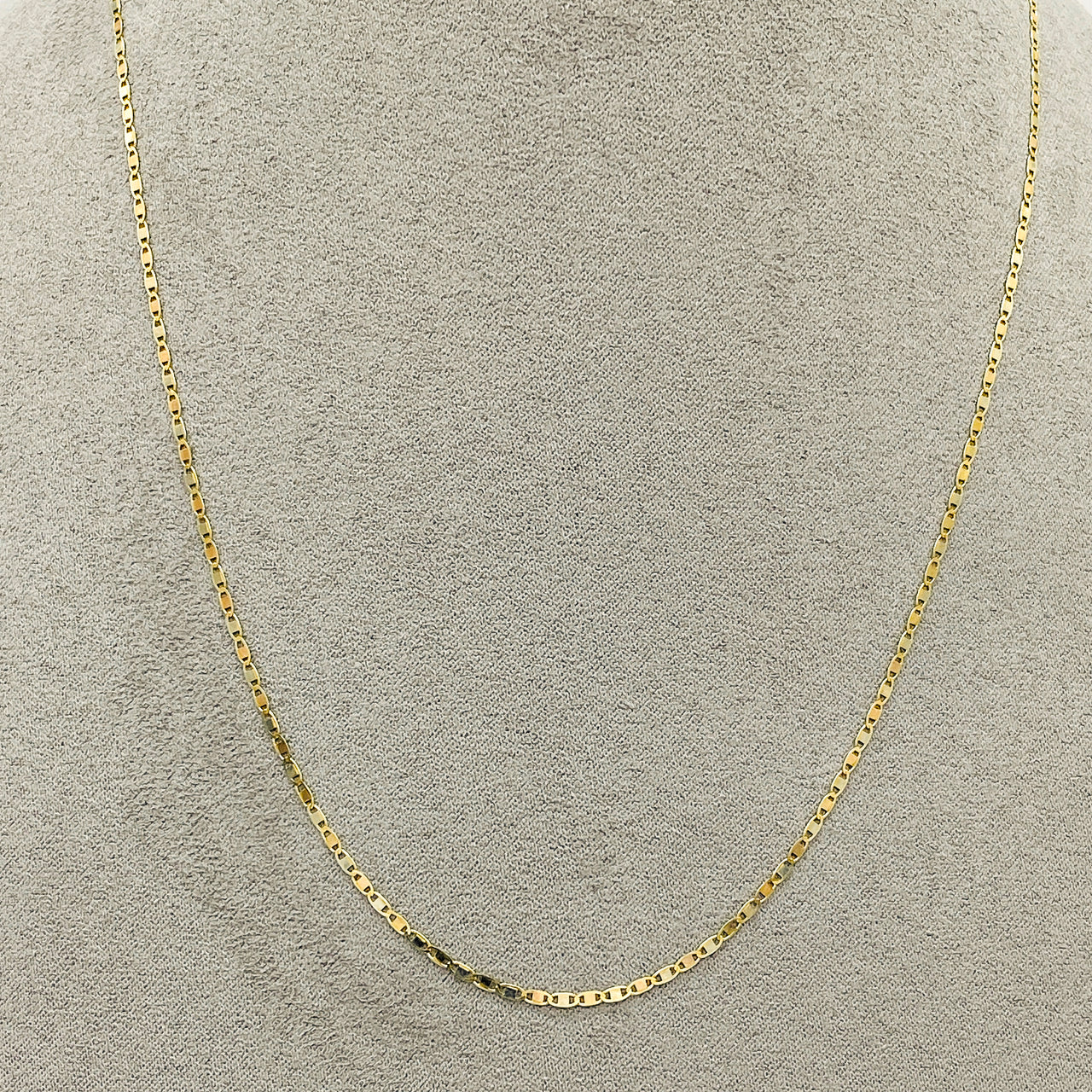 Cadena Oro Florentino 10k - Espejo 45 cm, Ancho 1.6 mm