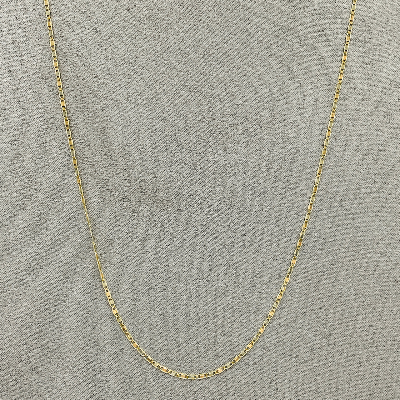 Cadena Oro Florentino 10k - Espejo 55 cm Largo, Ancho 1.5 mm