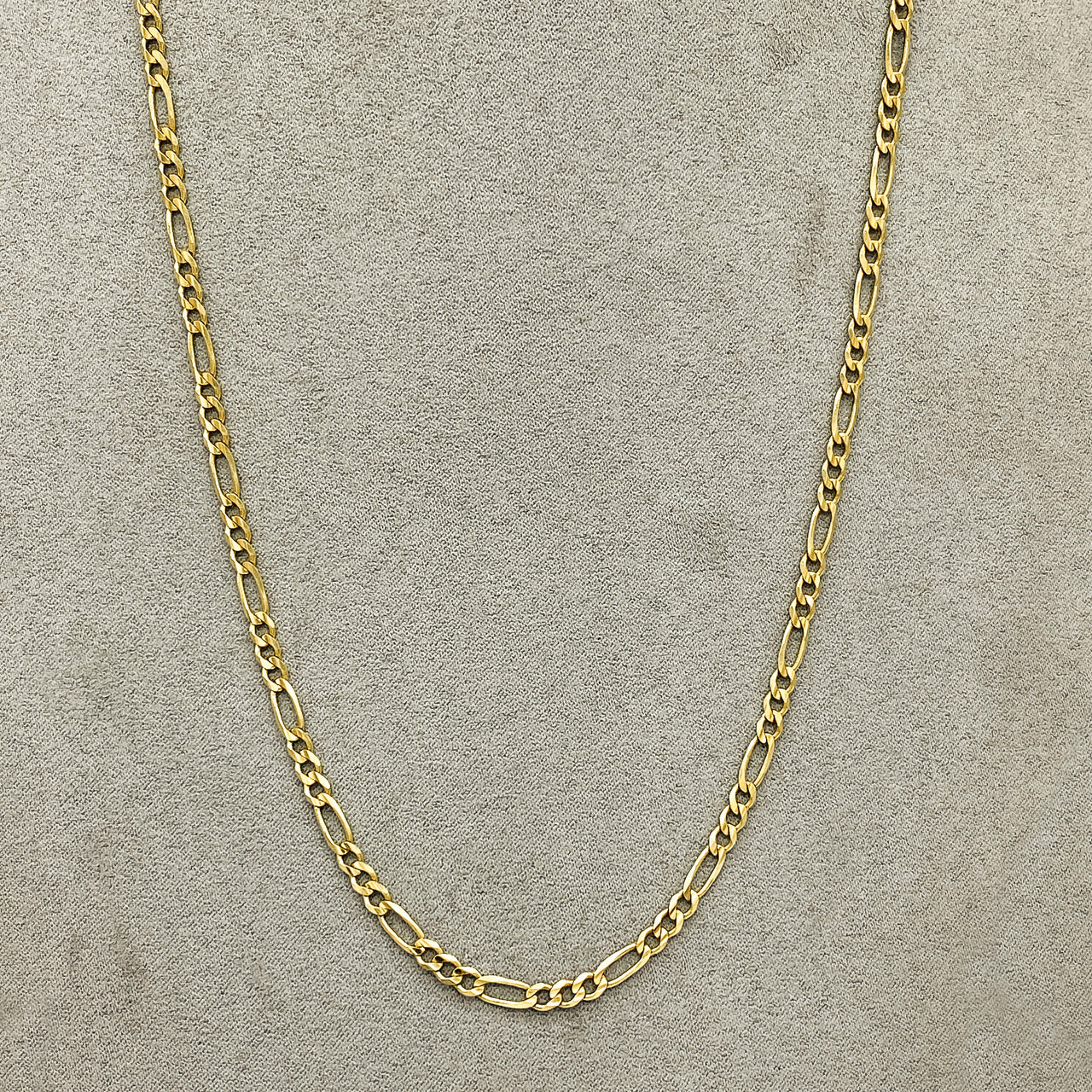 Cadena Oro 14k - Eslabón 3x1 de 60 cm, Ancho 3.6 mm