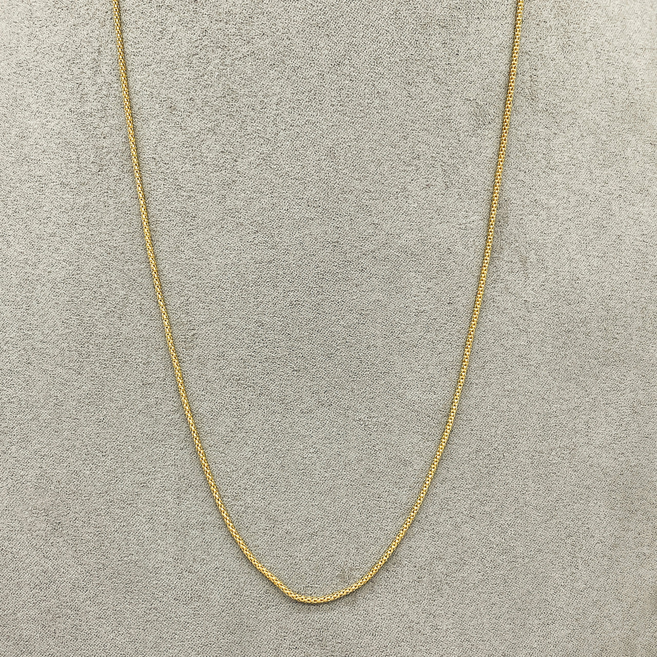 Cadena Oro 14k Cola de Ratón de 45 cm, Ancho 1.0 mm
