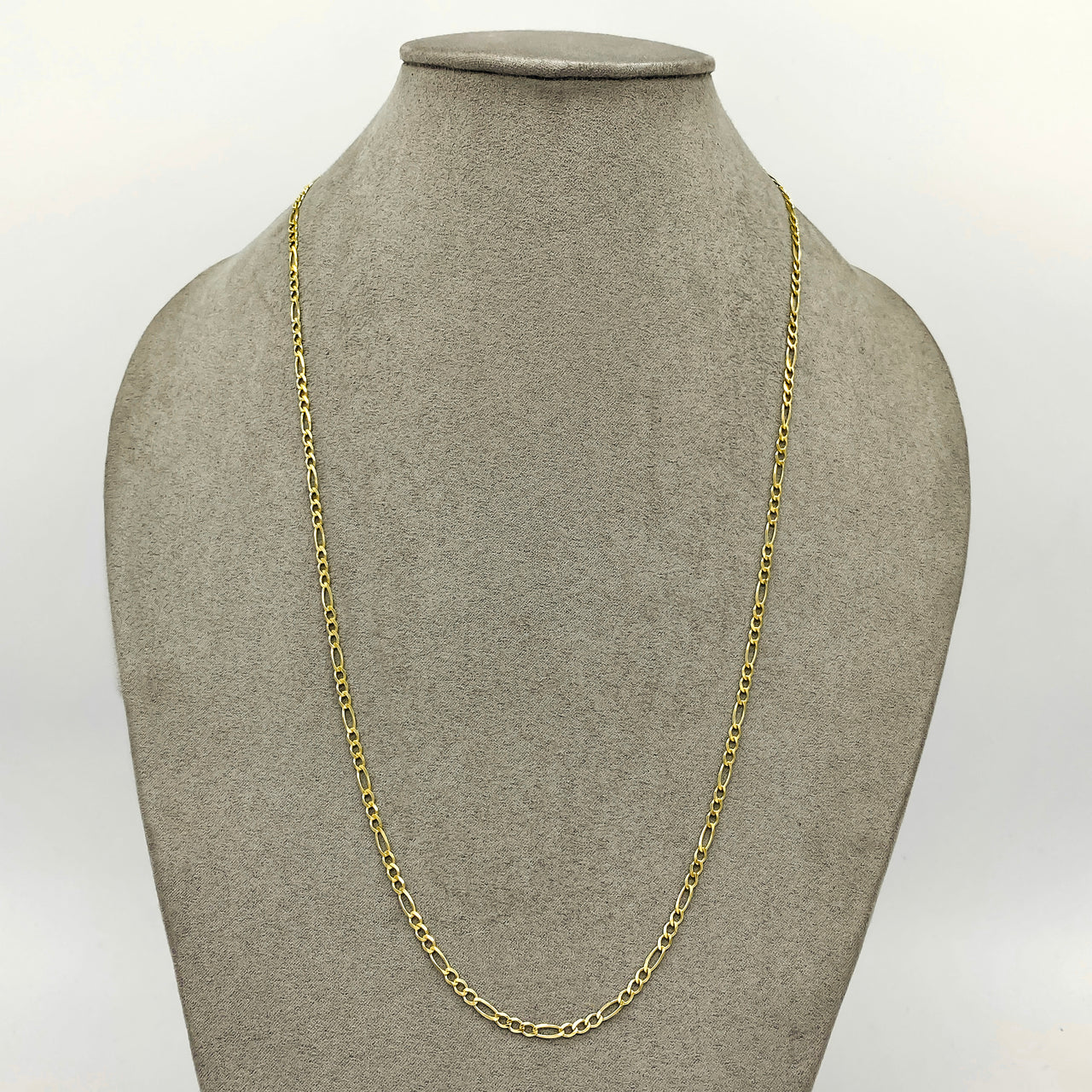 Cadena Oro 10k - Tejido Cartie 60 cm de Largo, 3 mm de Ancho