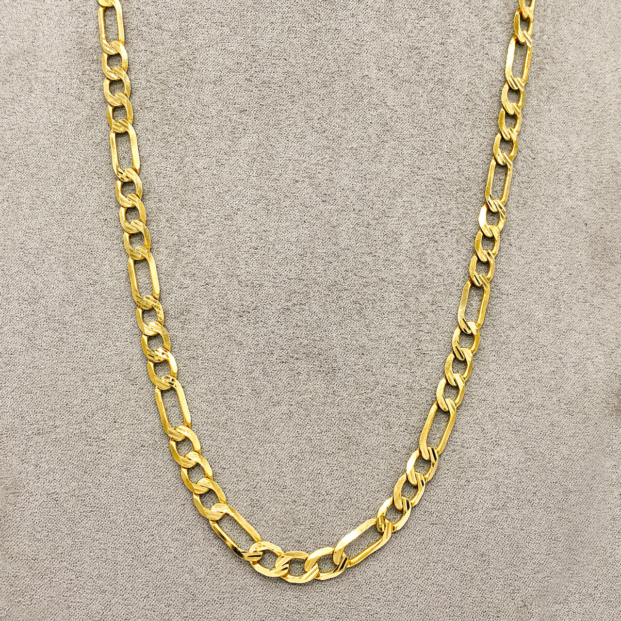 Cadena Oro 10k Cartie Diamantada 60/65 cm, Ancho 6 mm