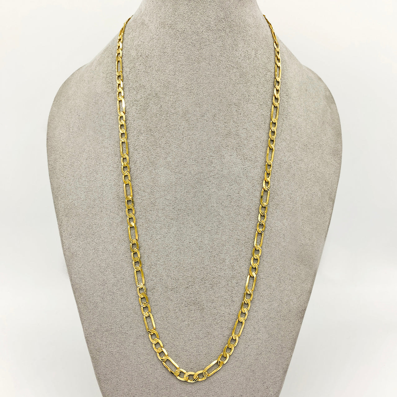 Cadena Oro 10k Cartie Diamantada 60/65 cm, Ancho 6 mm