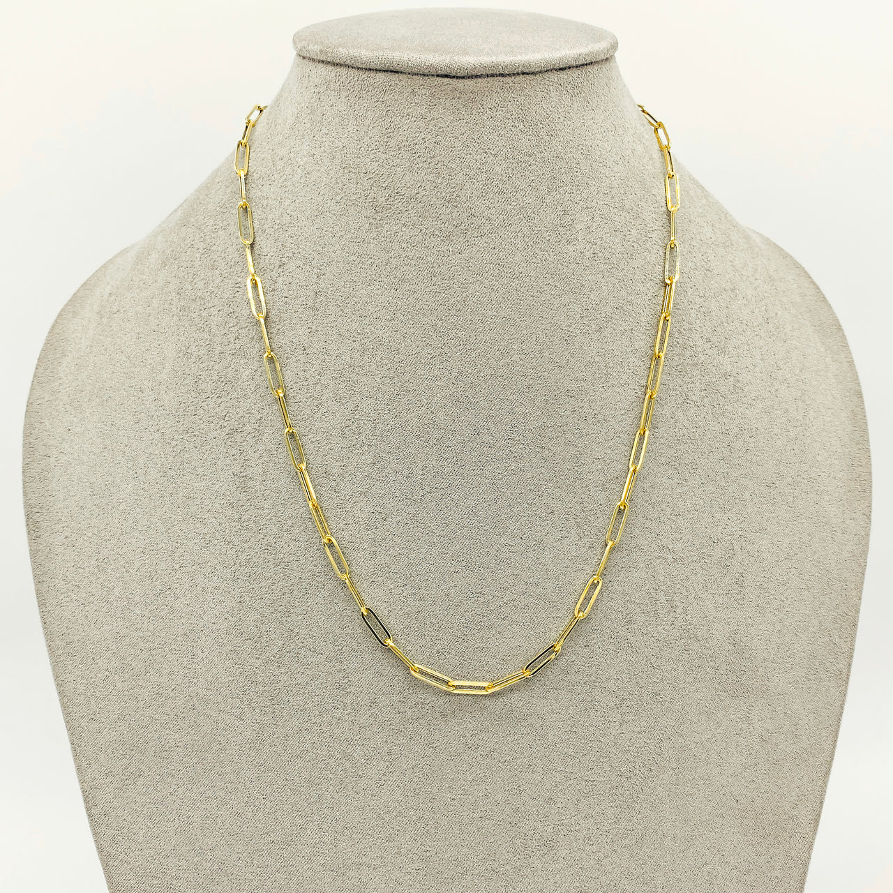 Cadena Oro 14k - Estilo Clip 45 cm de Largo, 1.1 x 0.35 cm Ancho