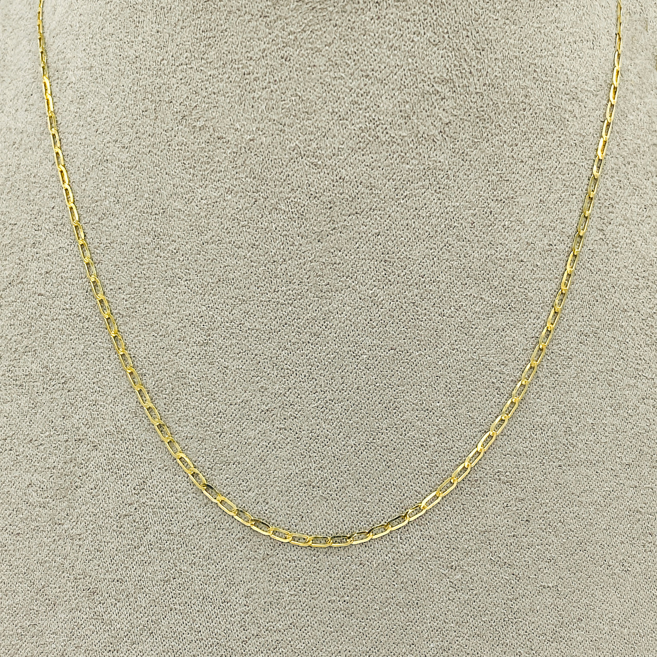 Cadena Italiana Oro 10k - Eslabón Largo 1 x 1, Largo 35/40/45/50 cm