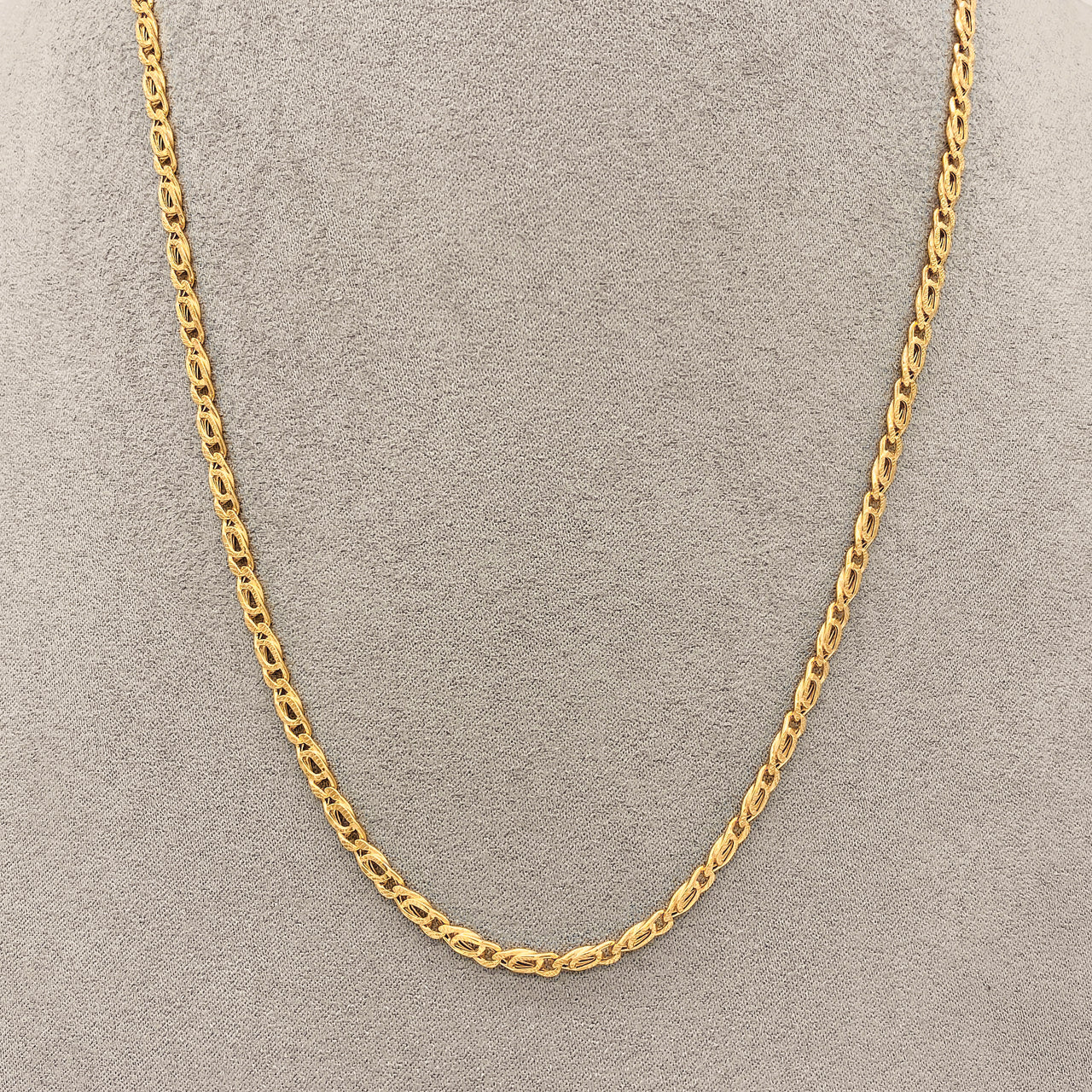 Cadena Oro 10k - Perniche de 50/60 cm - Ancho 3 mm