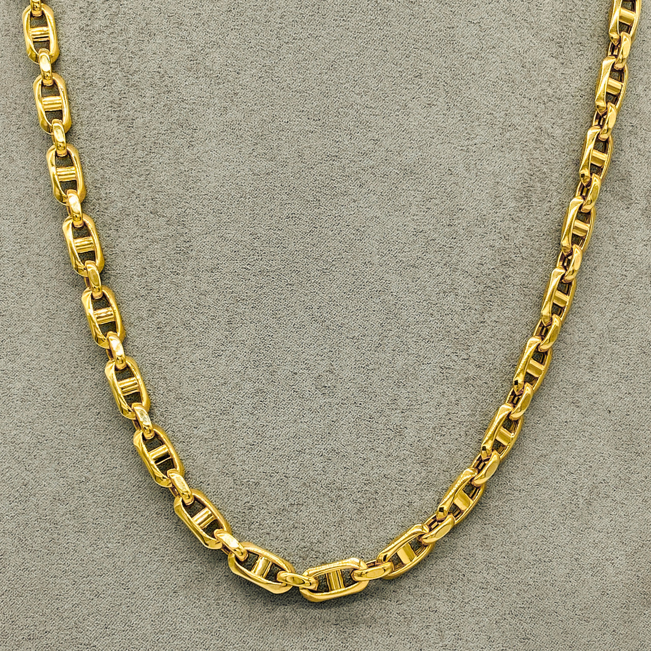 Cadena Oro 10k Marinero de 55/60 cm, Ancho 7 mm
