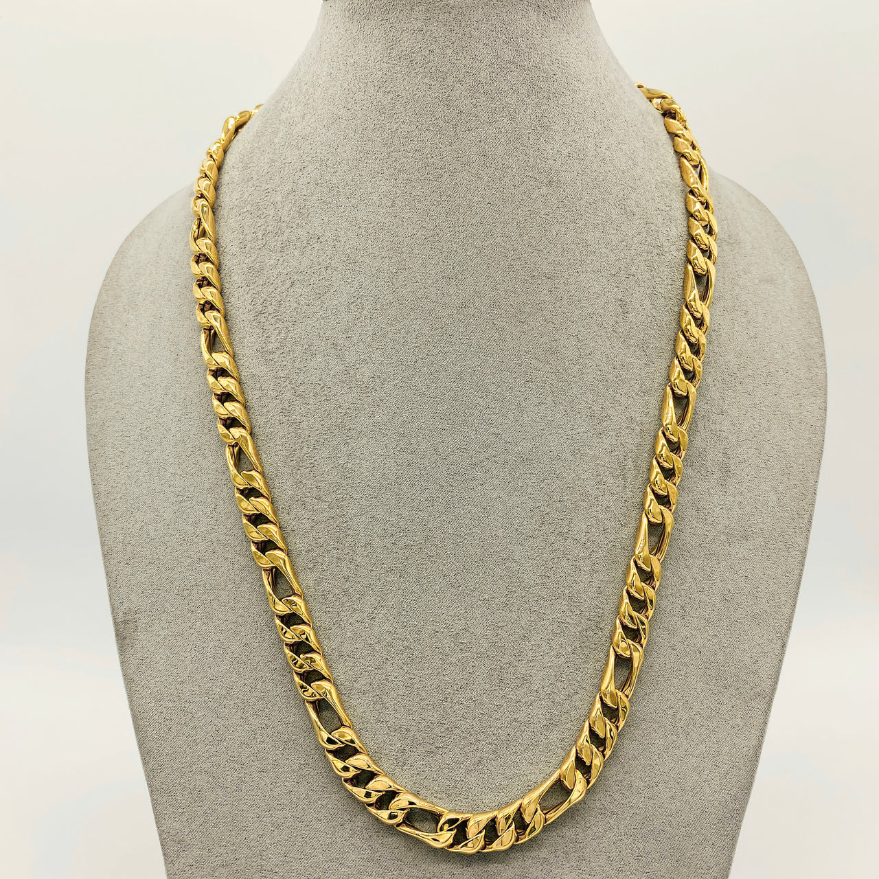 Cadena Oro 10k, Cartie 3x1 60 cm Largo, 9 mm Ancho