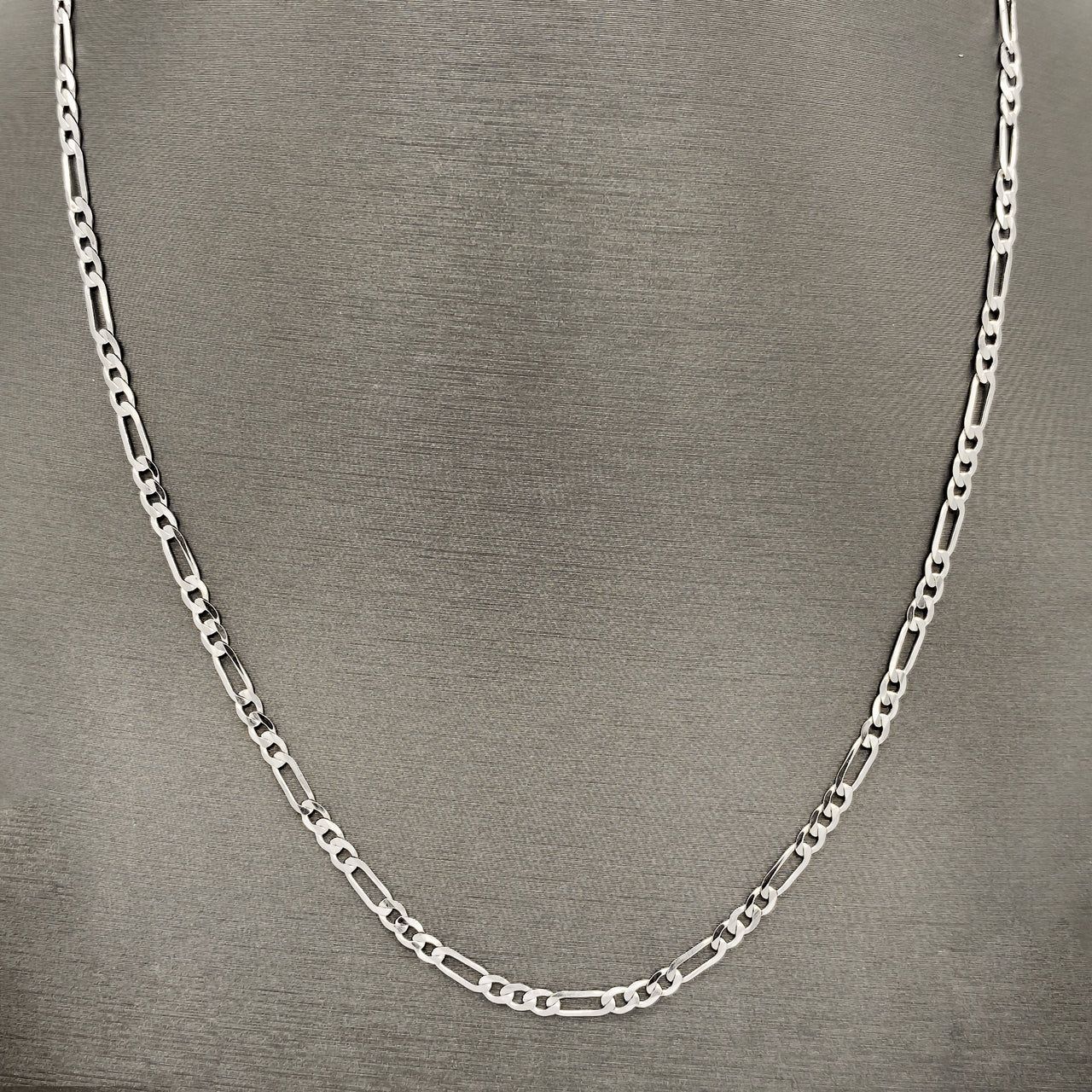 Cadena Oro Blanco 10k - Cartie 45/50/55 cm, Ancho 3 mm